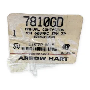 Arrow Hart Manual Contactor