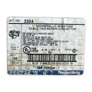 Thomas & Betts TWO-SCREW CONNECTOR