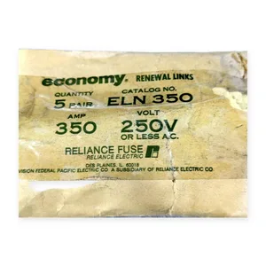 Reliance Electric Economy ELN 350 Renewal Fuse