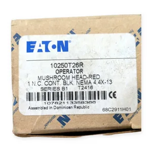 Eaton 10250T26R Mushroom Head Red Contact Block