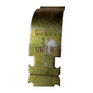 CUSIC 2 Inch Universal Pipe Conduit Mounting Strap Bracket Yellow Zinc Steel – actual item, photo 1 of 5