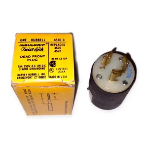 Hubbell Harvey 4570 Dead Front Plug