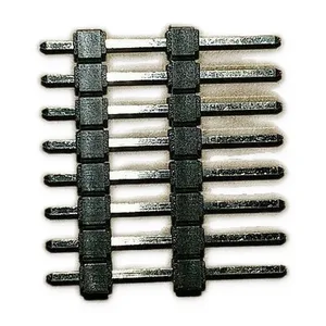 8 Pin Single Row Board Mount Through Hole Pin Header Connector PCB Lot of 5