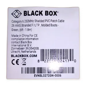 Black Box EVNSL0272GN-0006 CAT6 Patch Cable