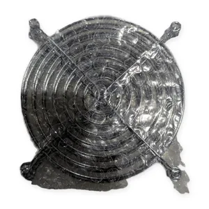 Round Wire Fan Guard Finger Grille Chrome Plated Metal Cooling Fan Cover Spiral