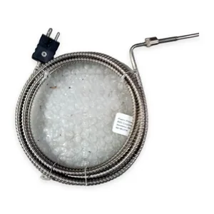 Plastic Process Equipment Type J Thermocouple 3/16 Probe Bayonet Armored Plug – actual item, photo 1 of 4