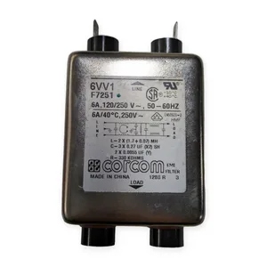 Corcom 6VV1 F7251 EMI RFI Power Line Filter