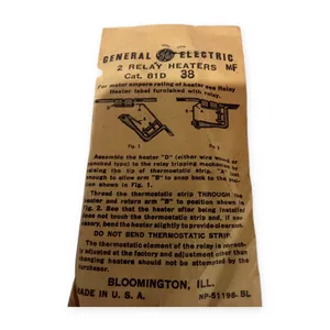 General Electric 81D38 Relay Heater Element Motor