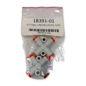 PNEUMATIC CROSS UNION FITTING 5/32 – actual item, photo 1 of 4