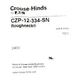 Eaton CZP-12-334-SN Crouse Hind