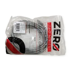 Zero CAT6 Gray Booted Patch Cable