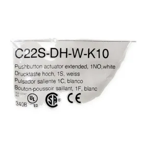 Eaton C22S-DH-W-K10 Pushbutton Actuator