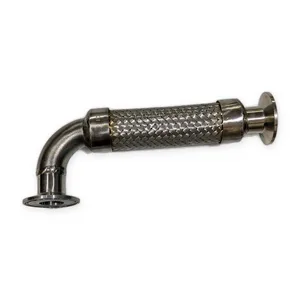 Flex Hose Connector Adapter Clamp to Clamp 1.0 X 1.0