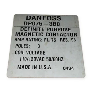 Danfoss DP075-3B0 Purpose Magnetic Contactor