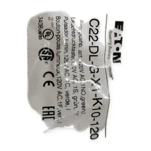Eaton C22-DL-G-X1-K10-120 Illuminated Pushbutton