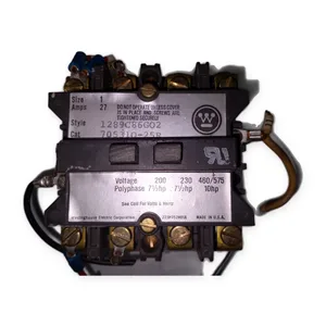 Westinghouse 1289C86G02 Size 1 Motor Starter Contactor