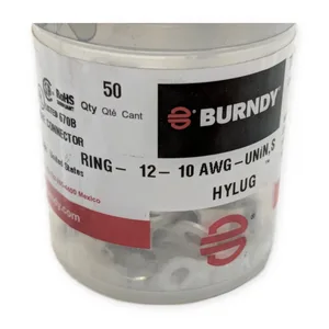 Burndy T108 Uninsulated Ring Tongue Terminal