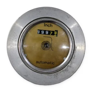 Mechanical Digital Position Indicator Handwheel Counter Aluminum Hub Keyed Bore – actual item, photo 1 of 3