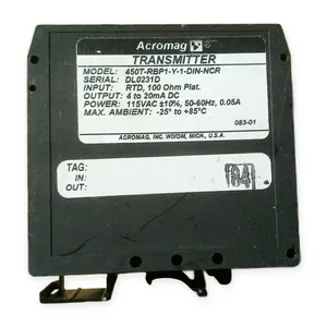 Acromag 450T-RBP1-Y-1-DIN-NCR Transmitter Platinum RTD