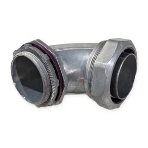 2 Inch 90 Degree Liquidtight Flexible Conduit Connector Die-Cast Zinc Insulated – actual item, photo 1 of 8