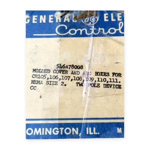 General Electric 546A780G8 Molded Cover