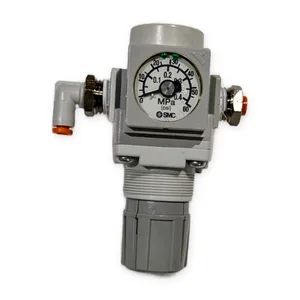 SMC AR20-N02BE-1Z-B 3-30 PSI Air Pressure Regulator