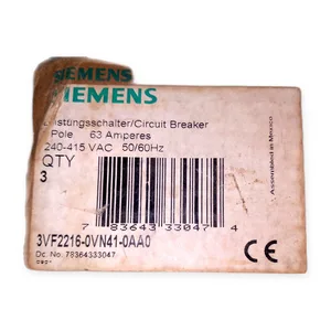 Siemens 3VF2216-0VN41-0AA0 Circuit Breaker