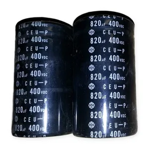 CEU-P 820uF 400VDC Snap-In Electrolytic Capacitor Aluminum Industrial Electronic