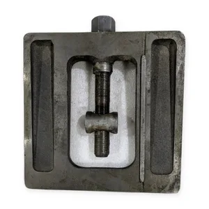 Heavy Steel Adjustable Clamp Plate 8 Inch Square Center Screw Machine Component