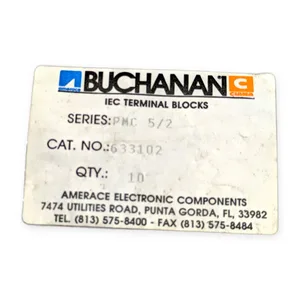 Buchanan 633102 PMC IEC Terminal Block