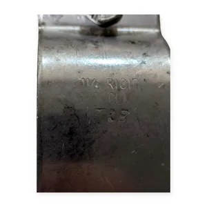 1 1/2 rigid RIGHT SLOTED HANGER PIPE STAINLESS STEEL .... LOT OF 6 – actual item, photo 1 of 5
