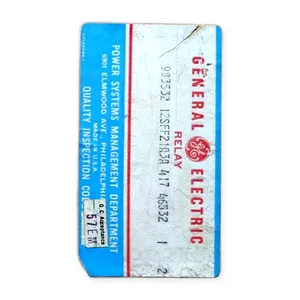 General Electric 12SFF21A3A Static Frequency Relay
