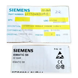 Siemens S5 6ES5324-3UR11 Module 115U/1 PLC Rack Card