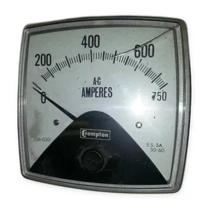 Crompton 016-020 ES5A AC Amperes Panel Meter