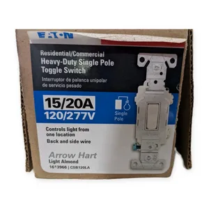 Eaton CSB120LA-BX-LW NSB Light and Dimmer Switches