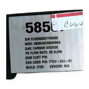 Brooks 5850IA2CM342BEA Mass Flow Controller