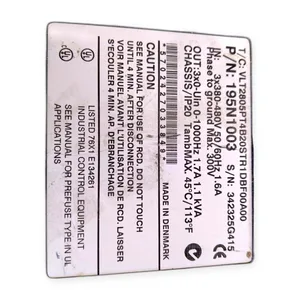 Danfoss 195N1003 VFD Variable Frequency Drive