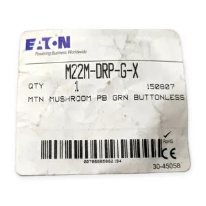 Eaton M22M-DRP-G-X Mushroom Push Button