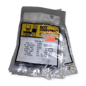 ECG Componenr ECG 189 PNP S1 8.0V Amp 4V 50MHZ