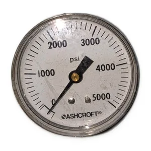 Ashcroft 0-5000 PSI Pressur Guage – actual item, photo 1 of 4