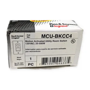 Pass Seymour MCU-BKCC4 Activated Utility Room Switch