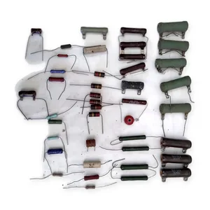 Assorted Electronic Components Lot of 40 Power Resistors Wirewound Carbon Mixed