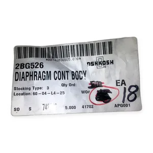 Oshkosh 2BG526 Diaphragm Control