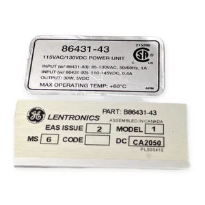 General Electric B86431-43 Lentronics
