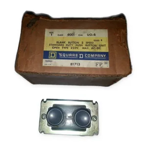 Square D 9001UO6 Blank Button 2 Speed Push Button