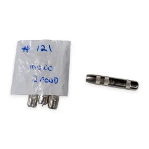Inline Female Mono Audio Jack 2 Conductor Solder Nickel Plated Cable Mount Clamp – actual item, photo 1 of 5