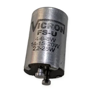 Vicron FS-U Universal Fluorescent Lamp Starter 4-6-8W 14-15-20W 22-25W 2-Pin