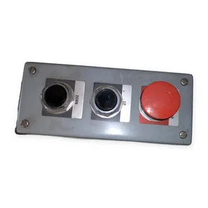 3 Hole Push Button Control Station Enclosure Up Down Red Mushroom Emergency Stop