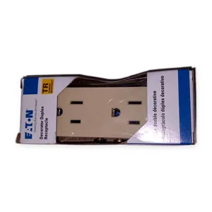 Eaton TR1107V-BX-LW IVORY Dual Recepticle