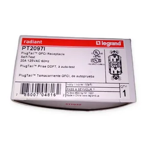 Legrand PT2097I Self-Test GFCI Receptacle – actual item, photo 1 of 4